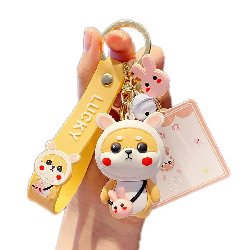 Cute Shiba Inu Keychains for Women's Car Keys, Durable and Kawaii