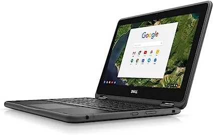 DELL Chromebook 3189, Intel Celeron N3060, 11.6 Inch TOUCHSCREEN X 360 DEGREES CONVERTABLE, 4GB 16GB SSD, CHROME OS, ENGLISH KEYBOARD, BLACK . Renewed