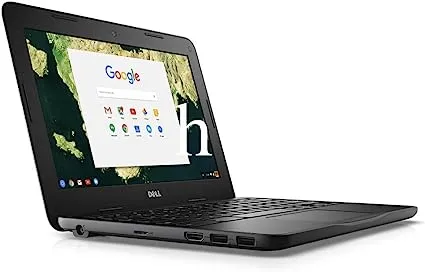 DELL Chromebook 3189, Intel Celeron N3060, 11.6 Inch TOUCHSCREEN X 360 DEGREES CONVERTABLE, 4GB 16GB SSD, CHROME OS, ENGLISH KEYBOARD, BLACK . Renewed