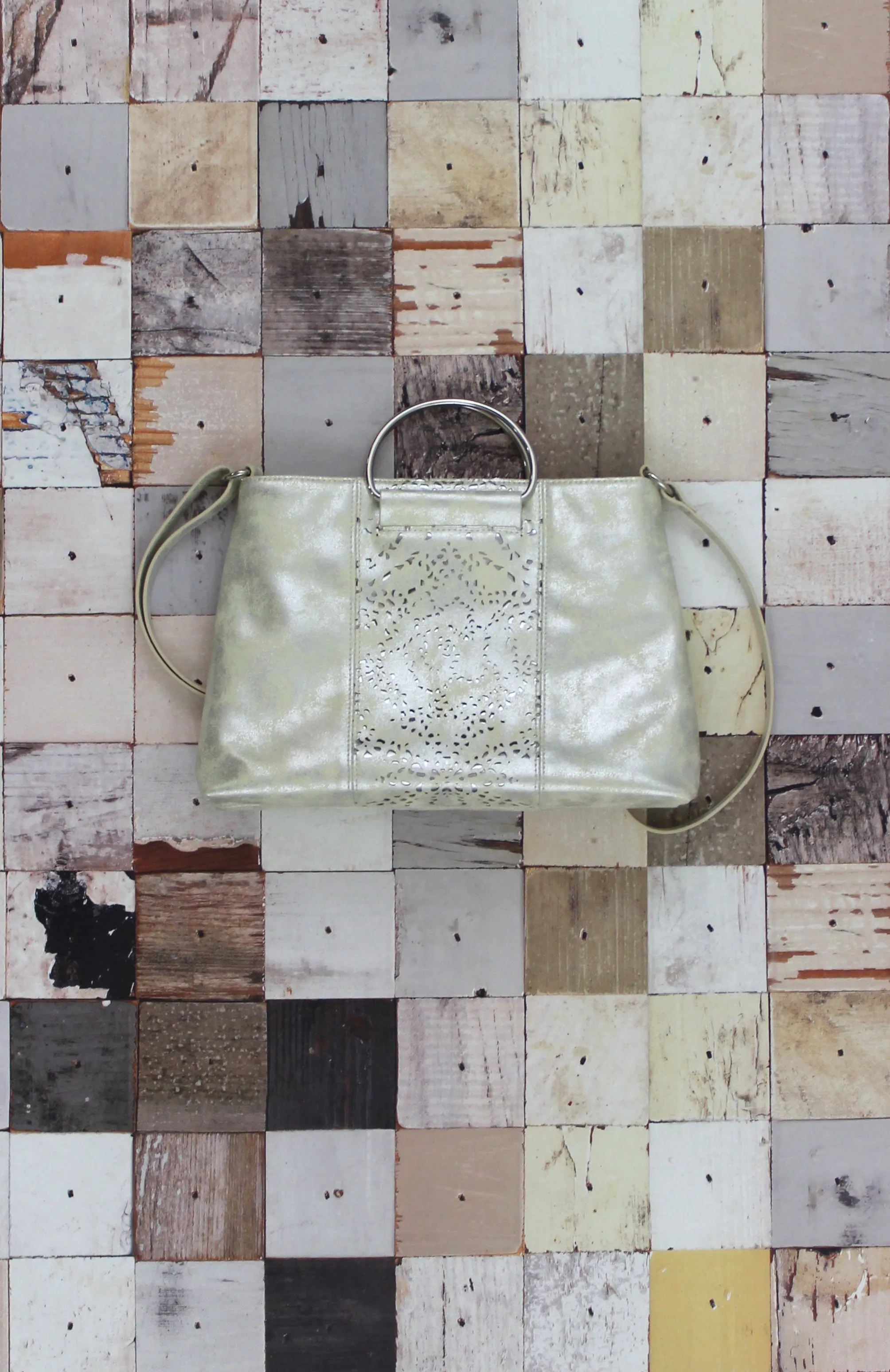 Dreamsicle Ring Satchel in Silver