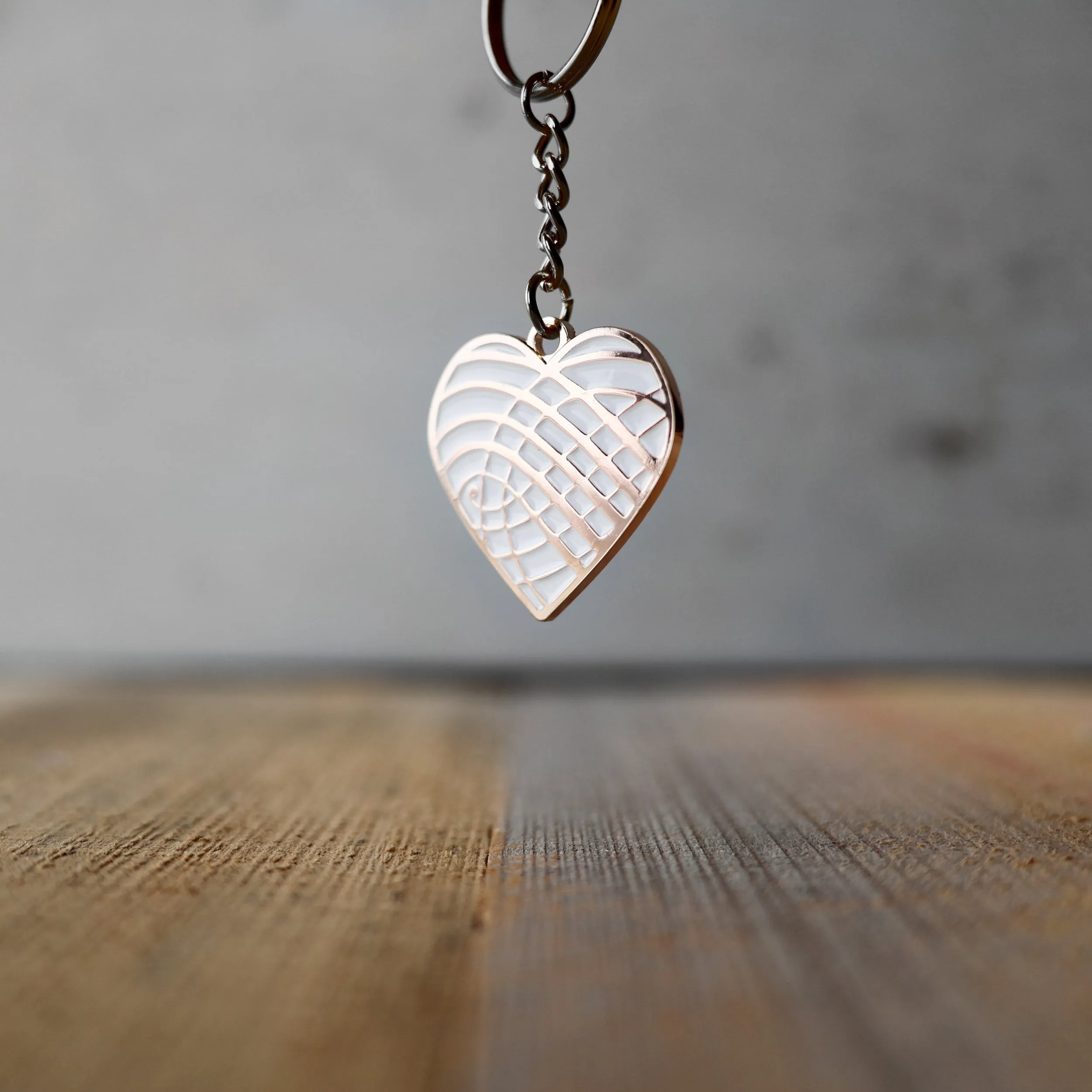 Enamel Heart Keychains