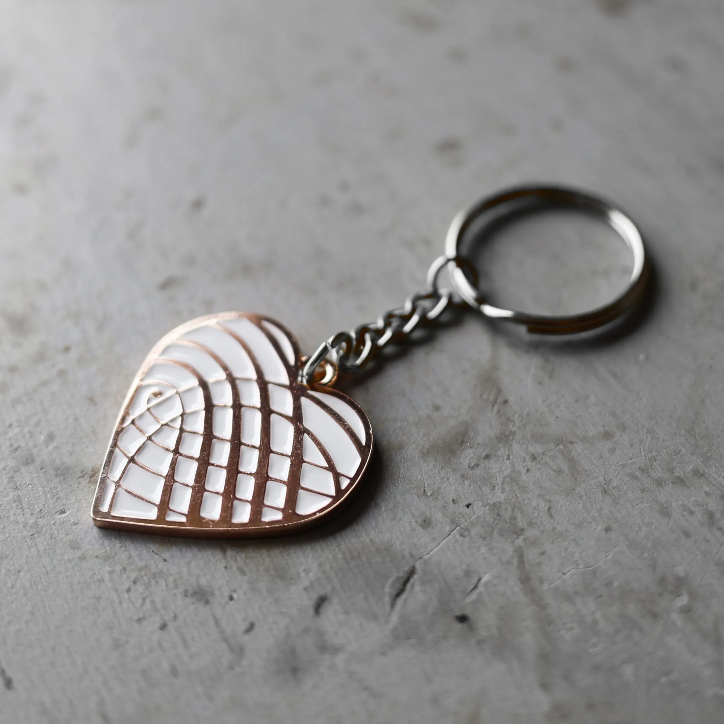 Enamel Heart Keychains