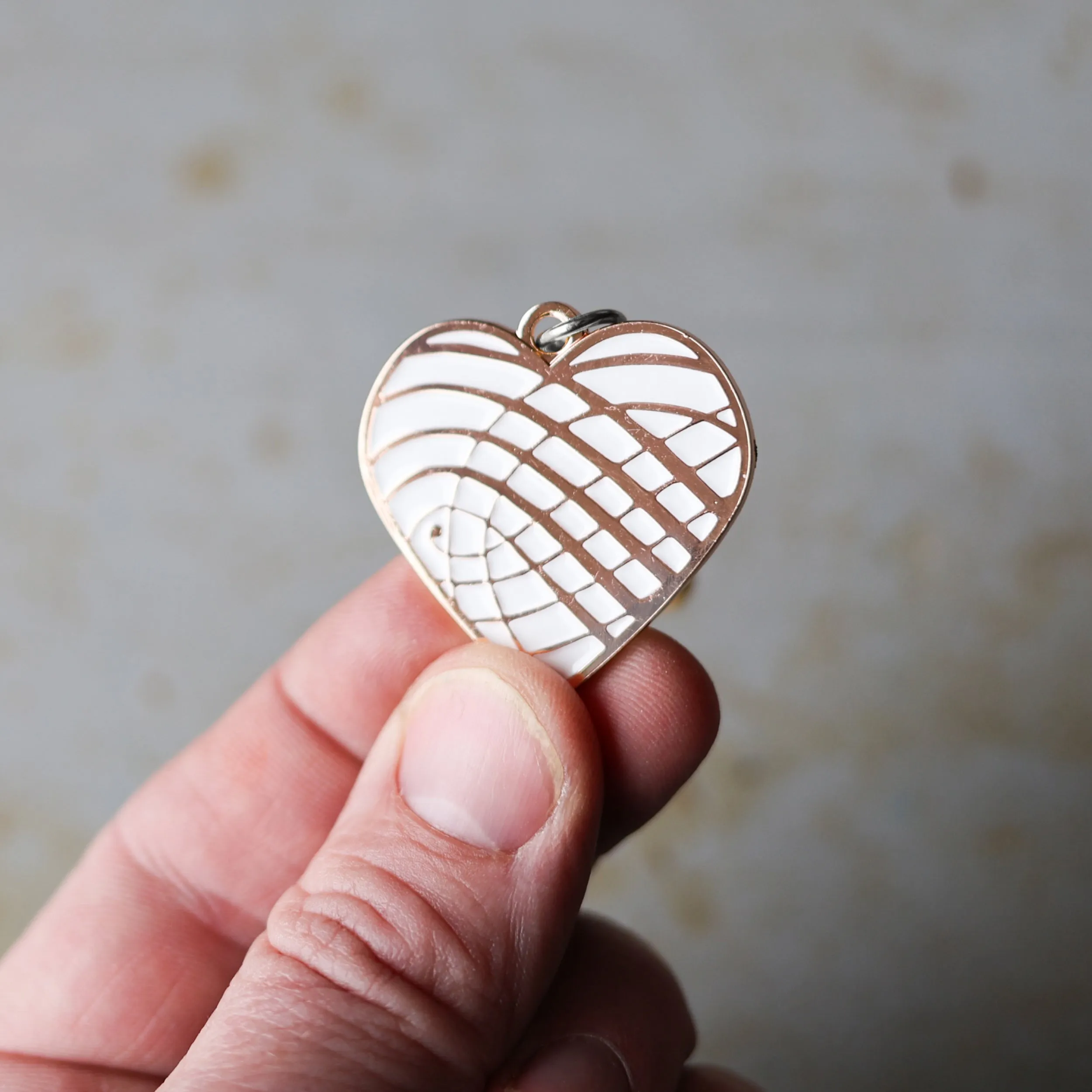 Enamel Heart Keychains