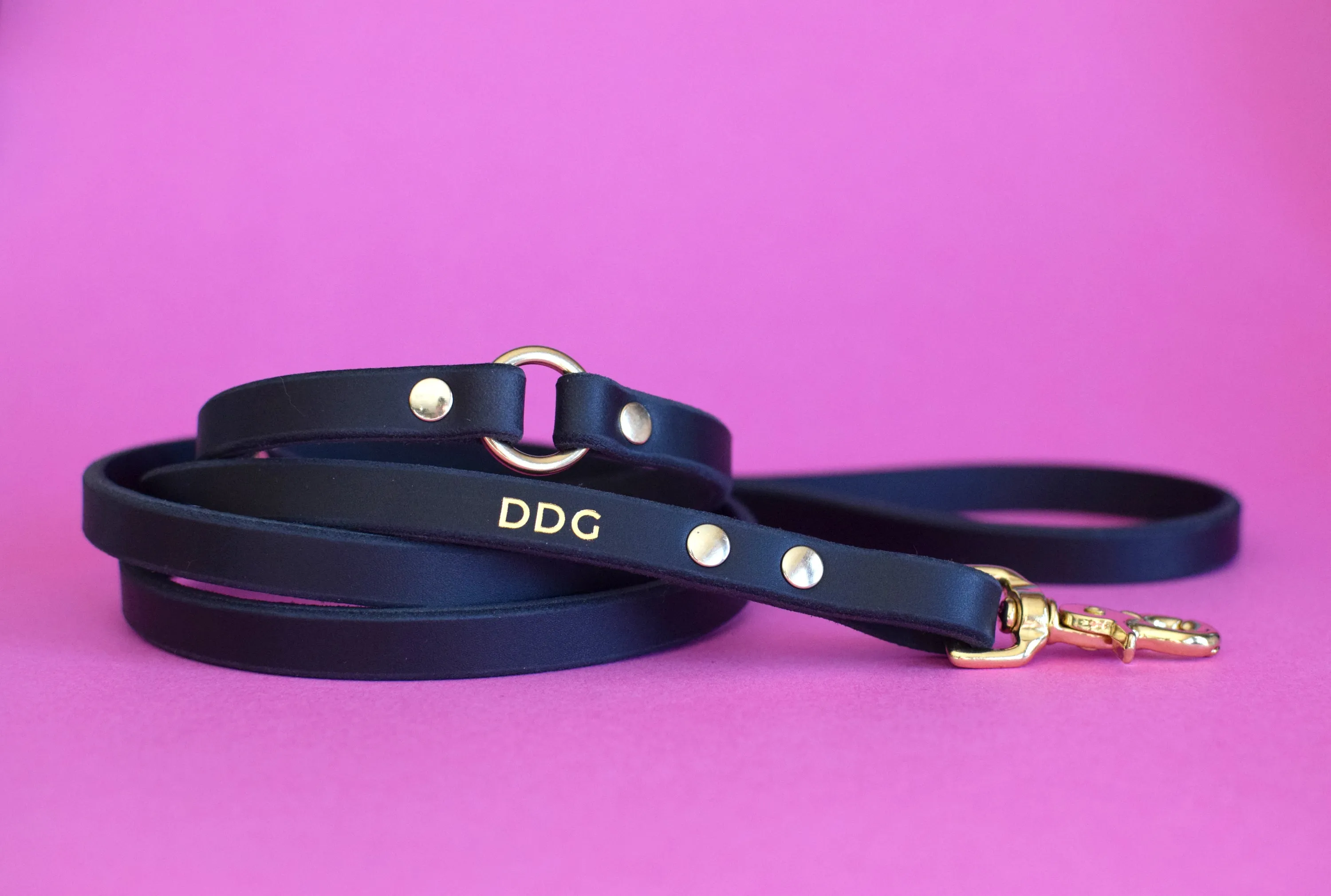 EXCLUSIVE LEATHER COLLECTION - Ebony Leather Leash