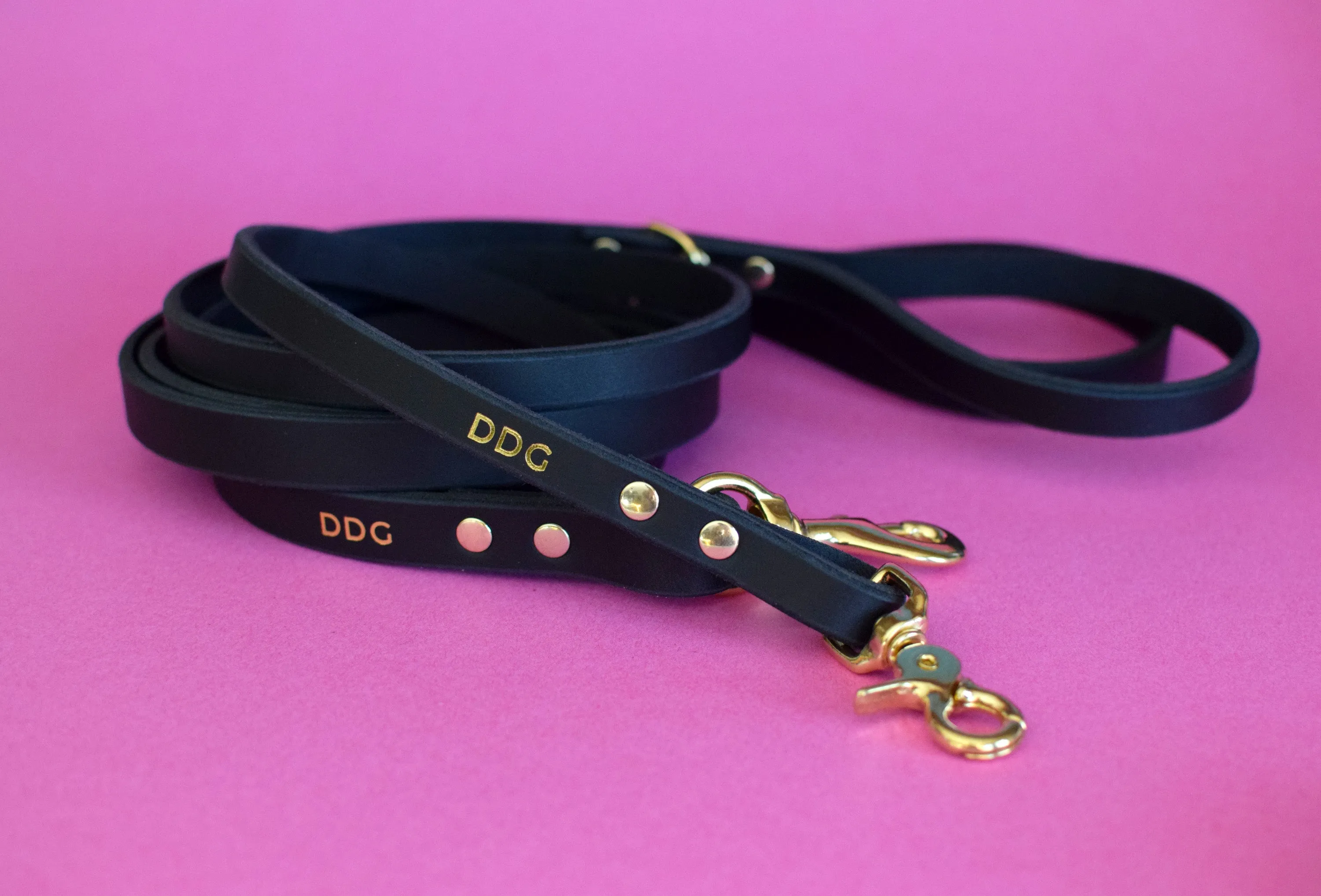 EXCLUSIVE LEATHER COLLECTION - Ebony Leather Leash