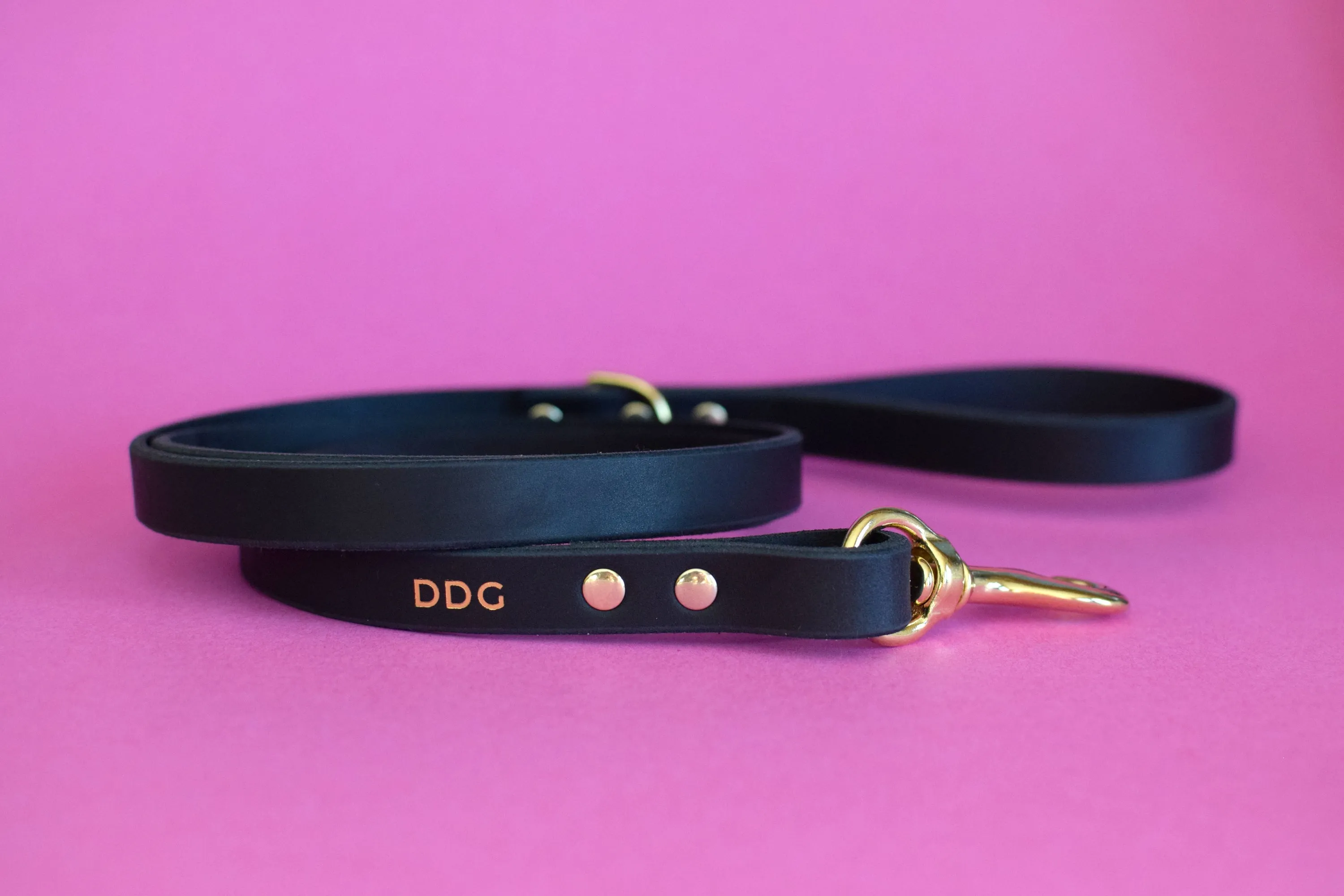 EXCLUSIVE LEATHER COLLECTION - Ebony Leather Leash