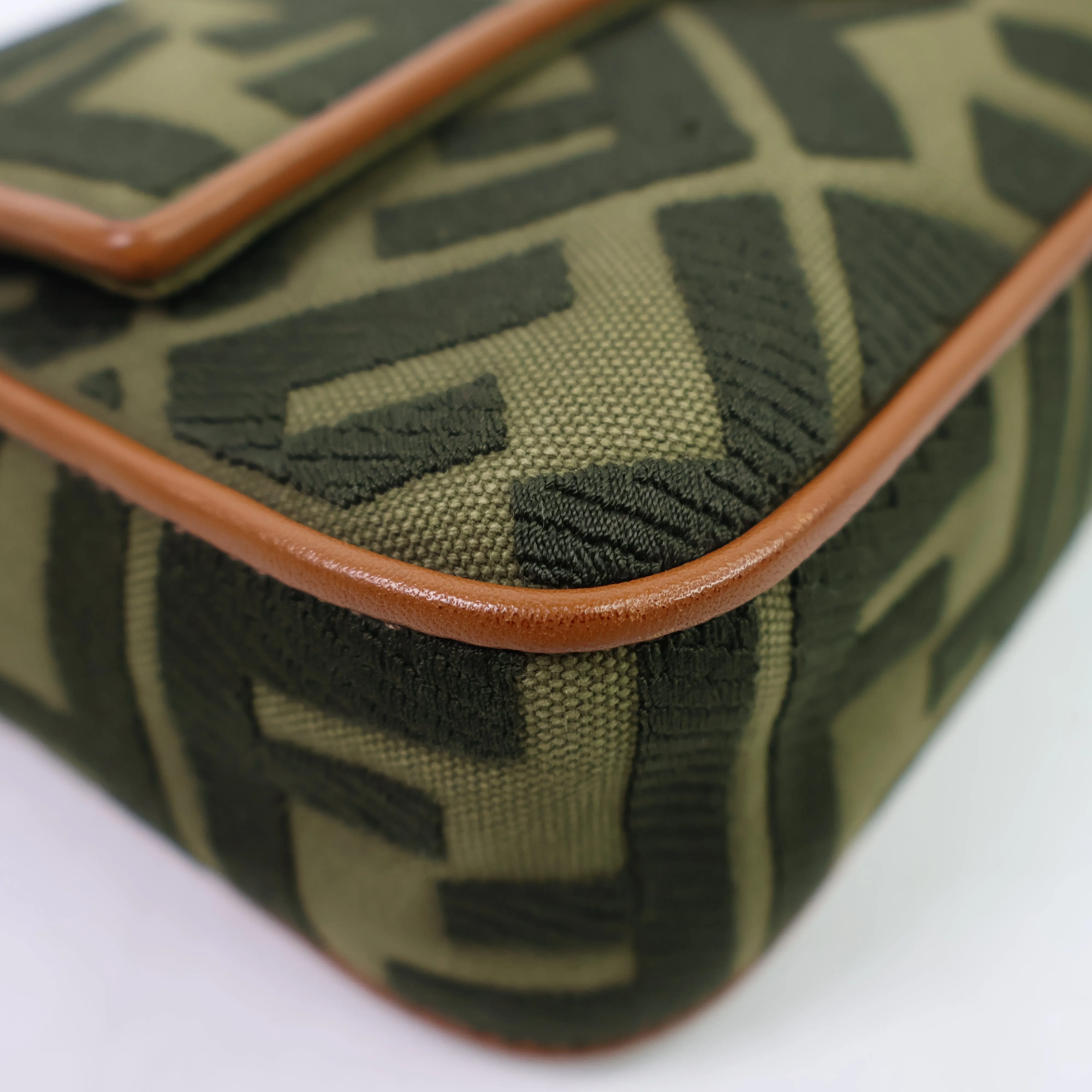 Fendi Baguette Canvas Green