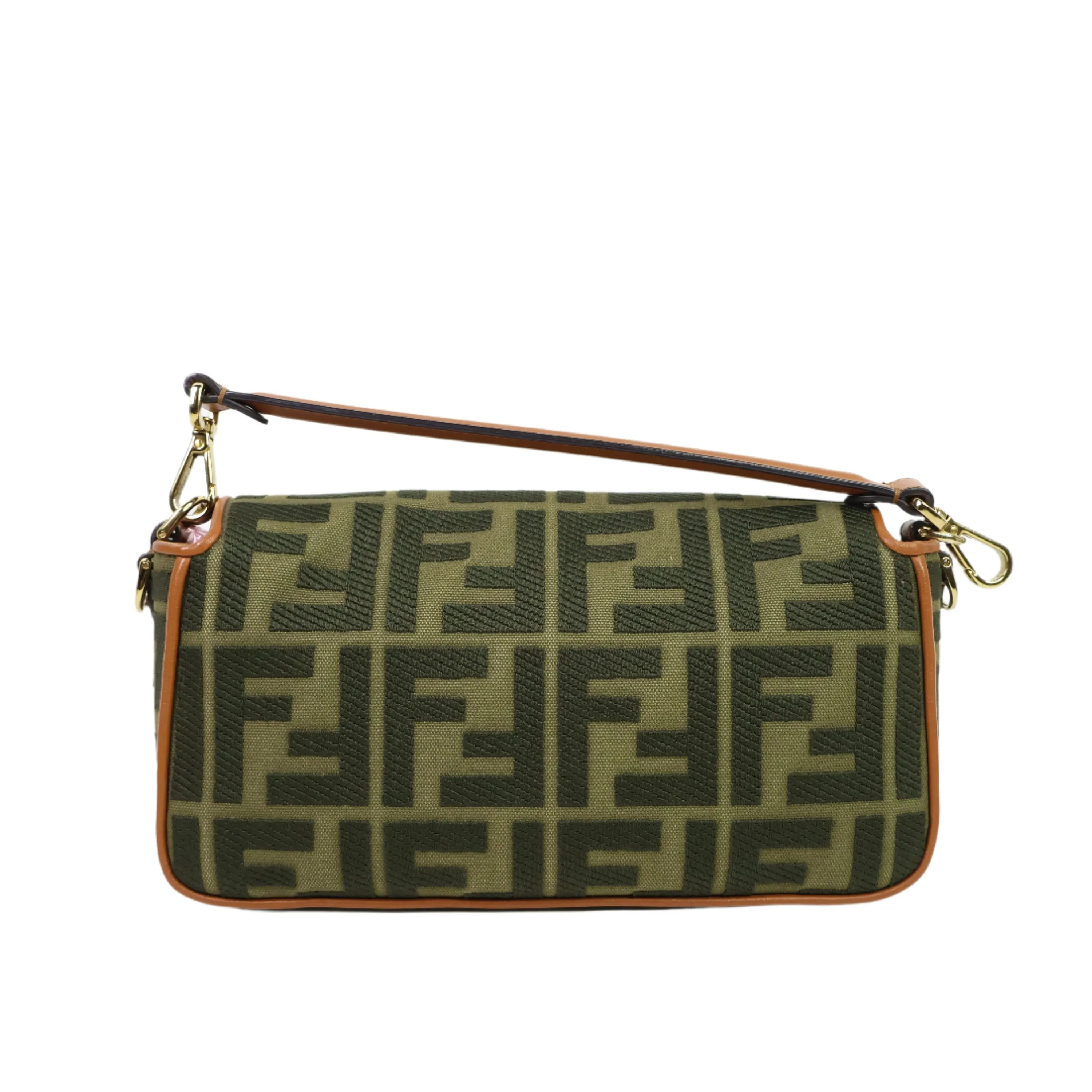 Fendi Baguette Canvas Green