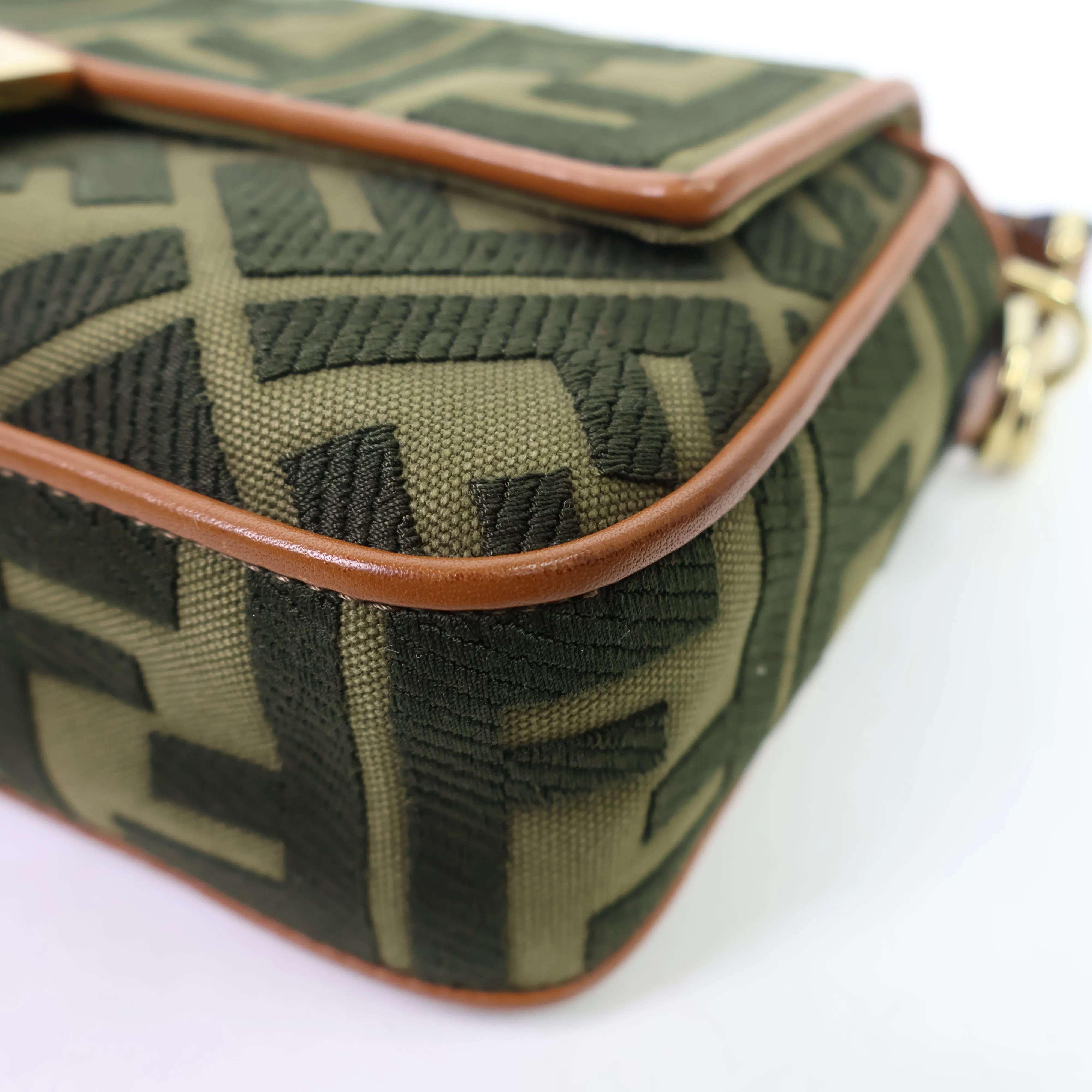 Fendi Baguette Canvas Green