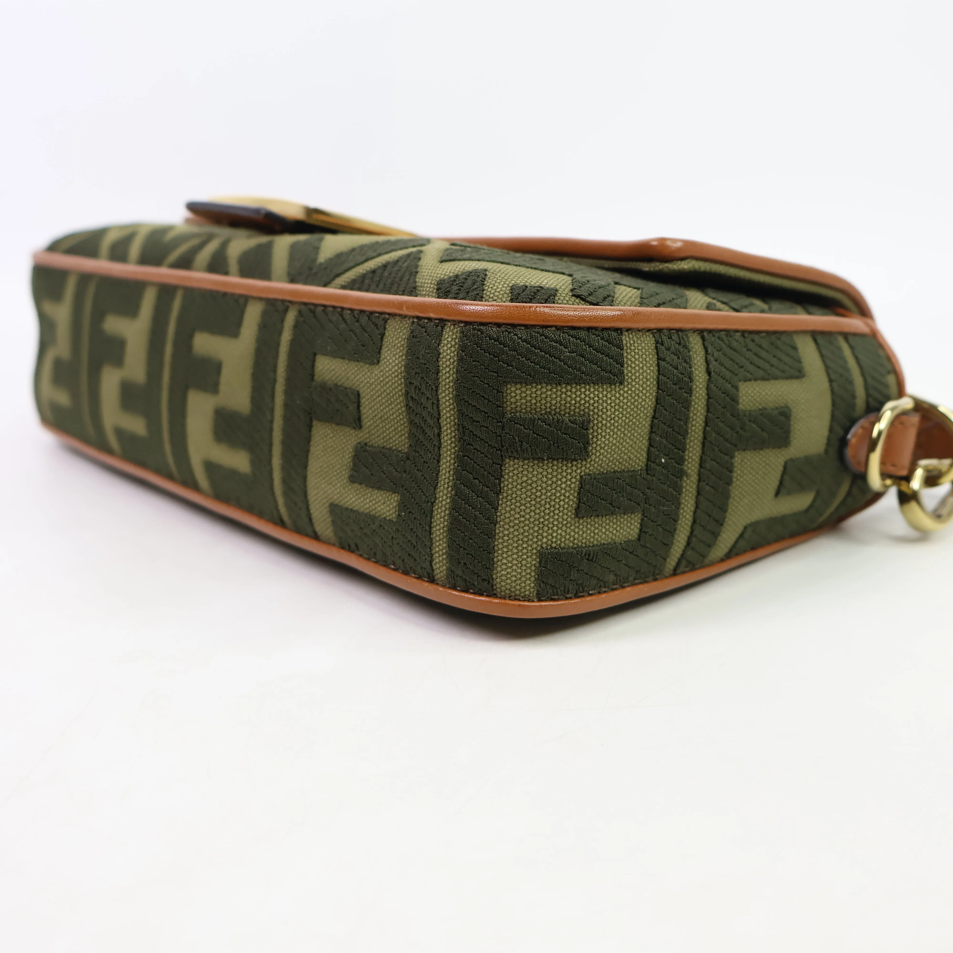 Fendi Baguette Canvas Green