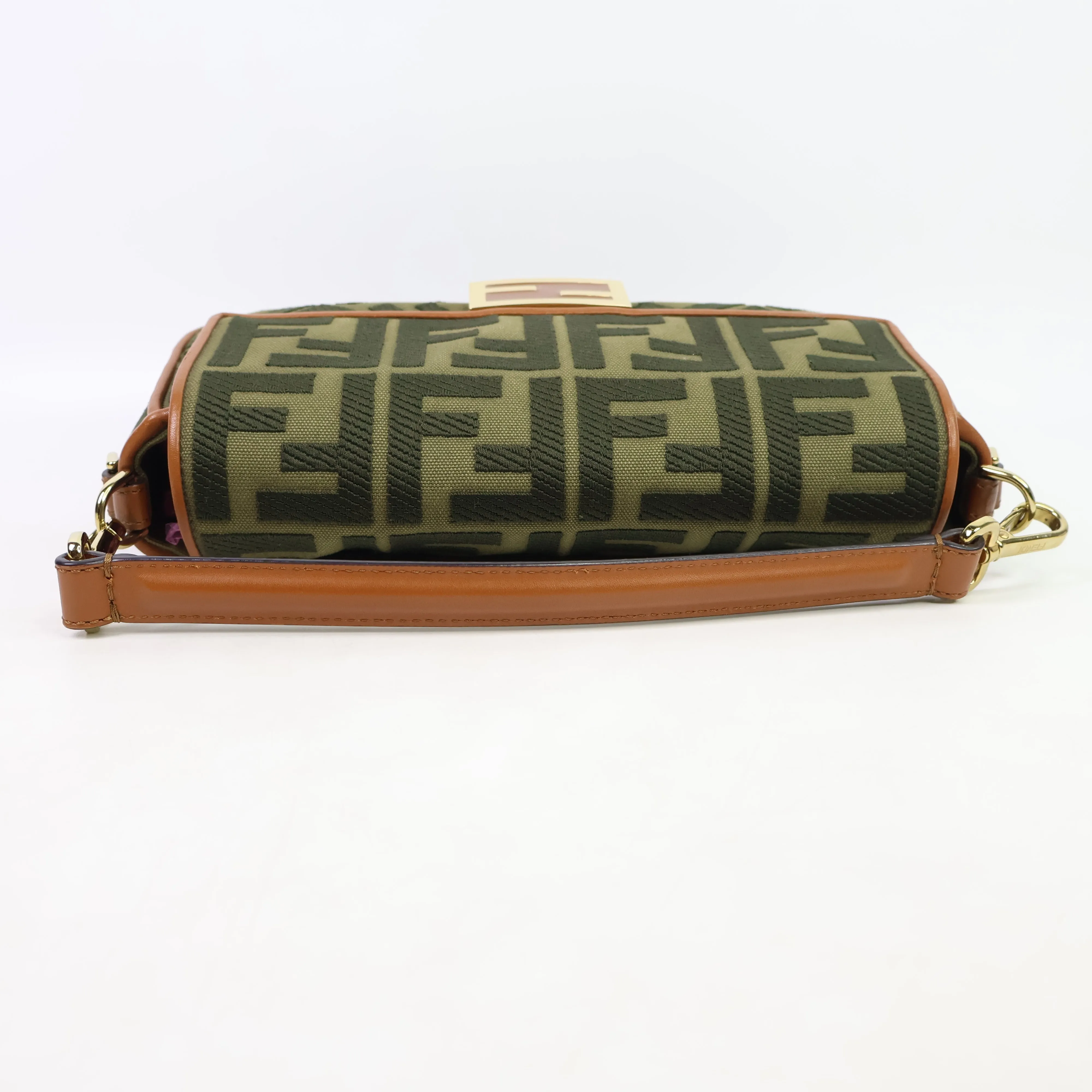 Fendi Baguette Canvas Green