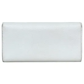 Fendi Bifold Long Wallet White Gold Fizu 8M0251 A18B Leather GP FENDI Women's