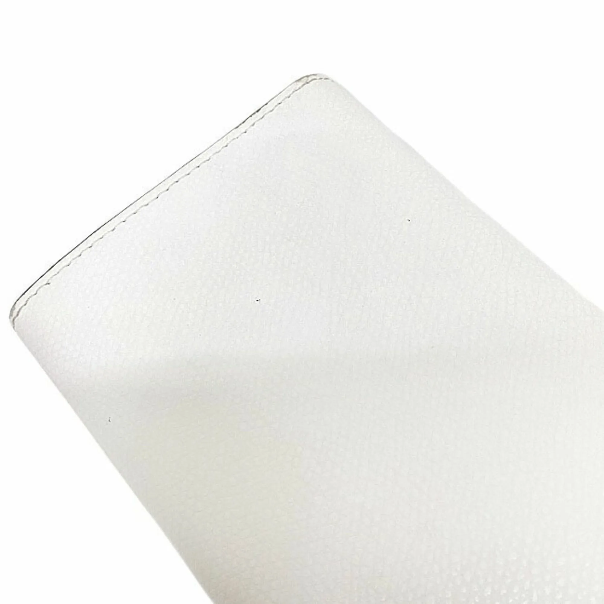 Fendi Bifold Long Wallet White Gold Fizu 8M0251 A18B Leather GP FENDI Women's