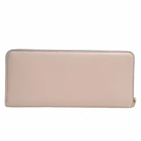 FENDI F's  Leather Long Wallet 8M0406 Pink Ladies