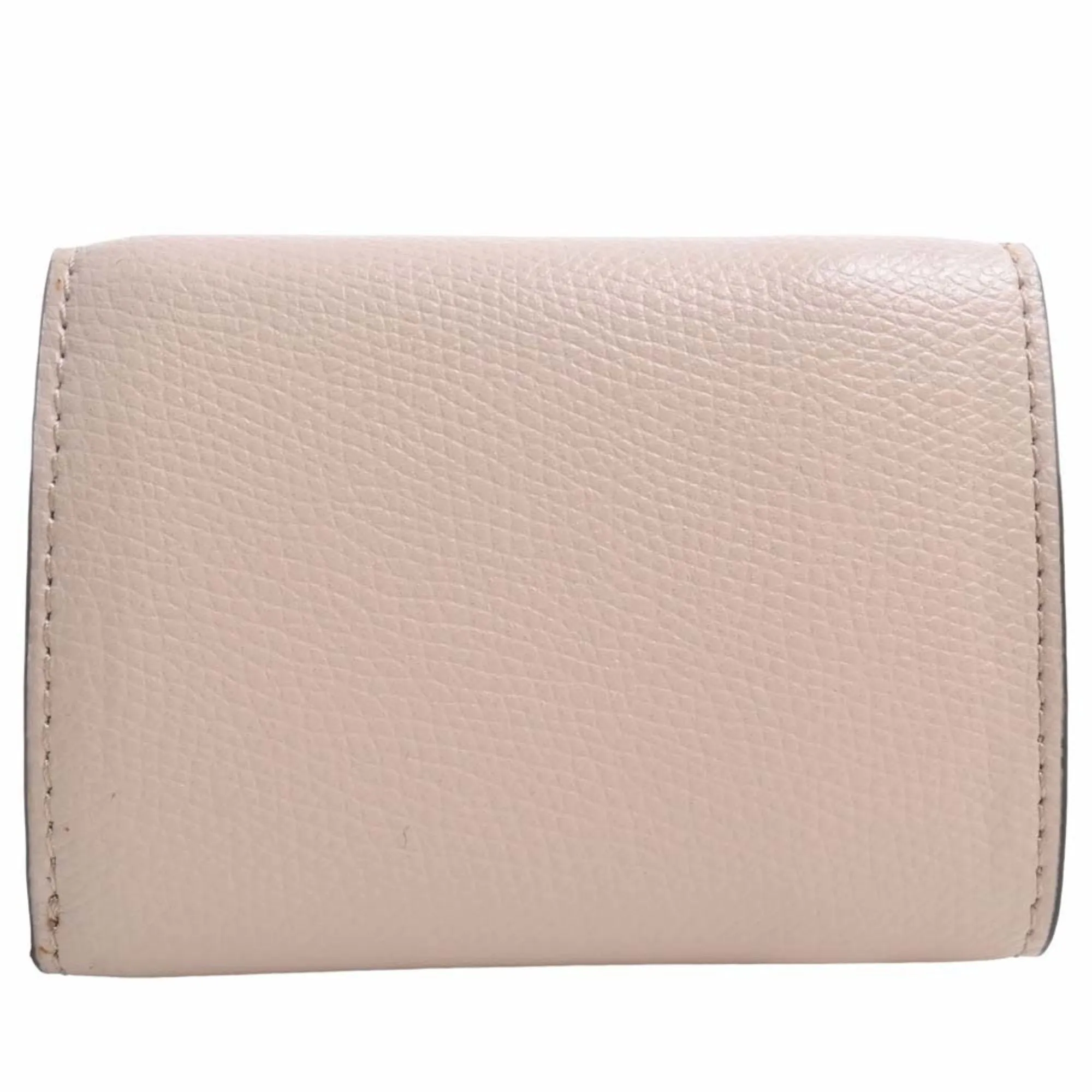 FENDI F's  Leather Micro Trifold Wallet 8M0395 Pink Ladies