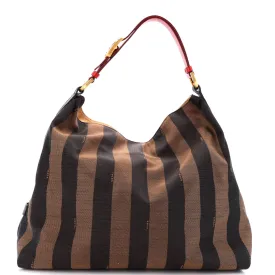 FENDI Hobo Pequin Canvas Large