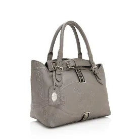 Fendi Leather Villa Selleria Borghese Tote (SHF-18630)