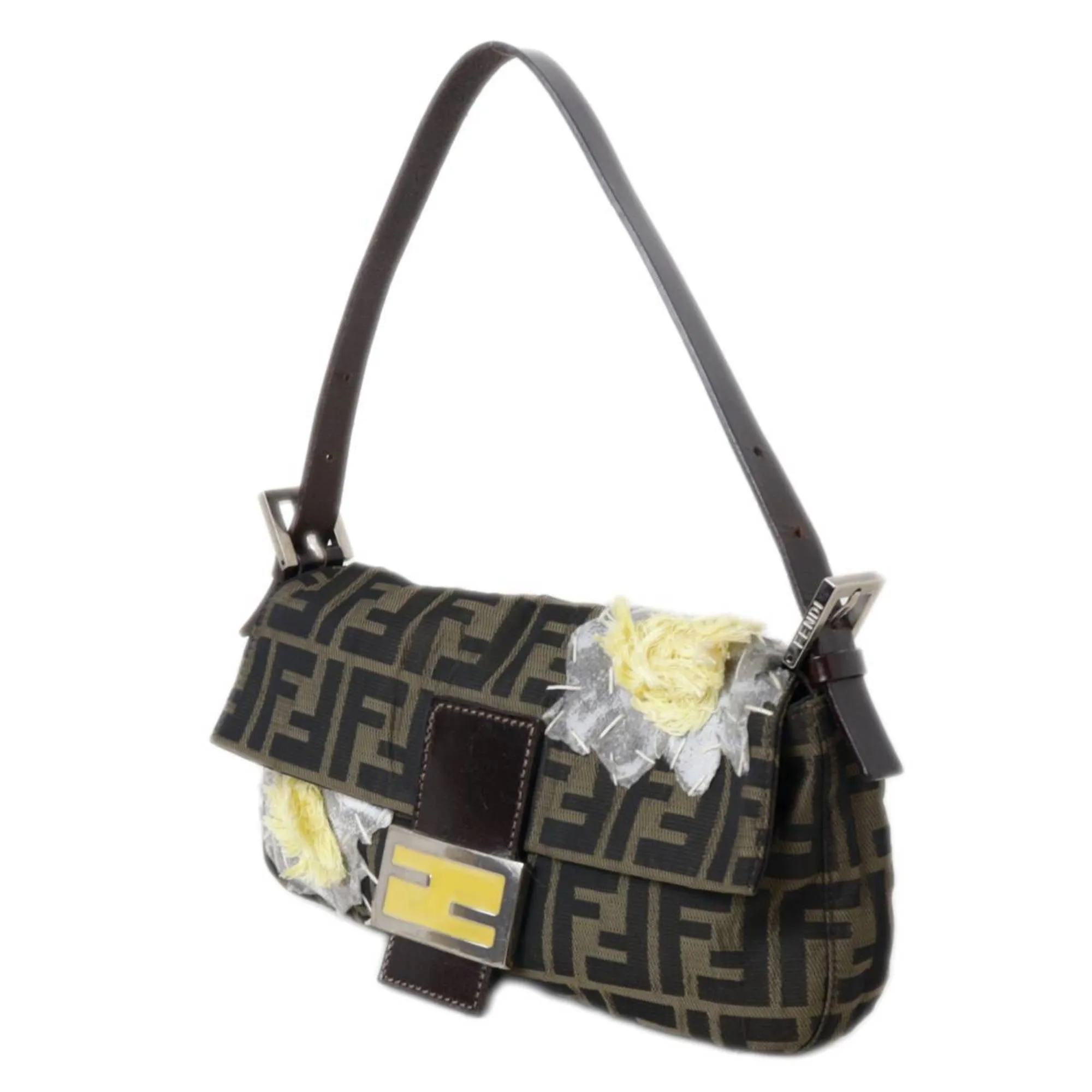 FENDI Mamma Bucket Shoulder Bag Flower