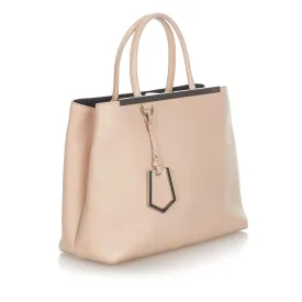 Fendi Medium 2Jours Leather Tote Bag (SHG-6QhRXM)