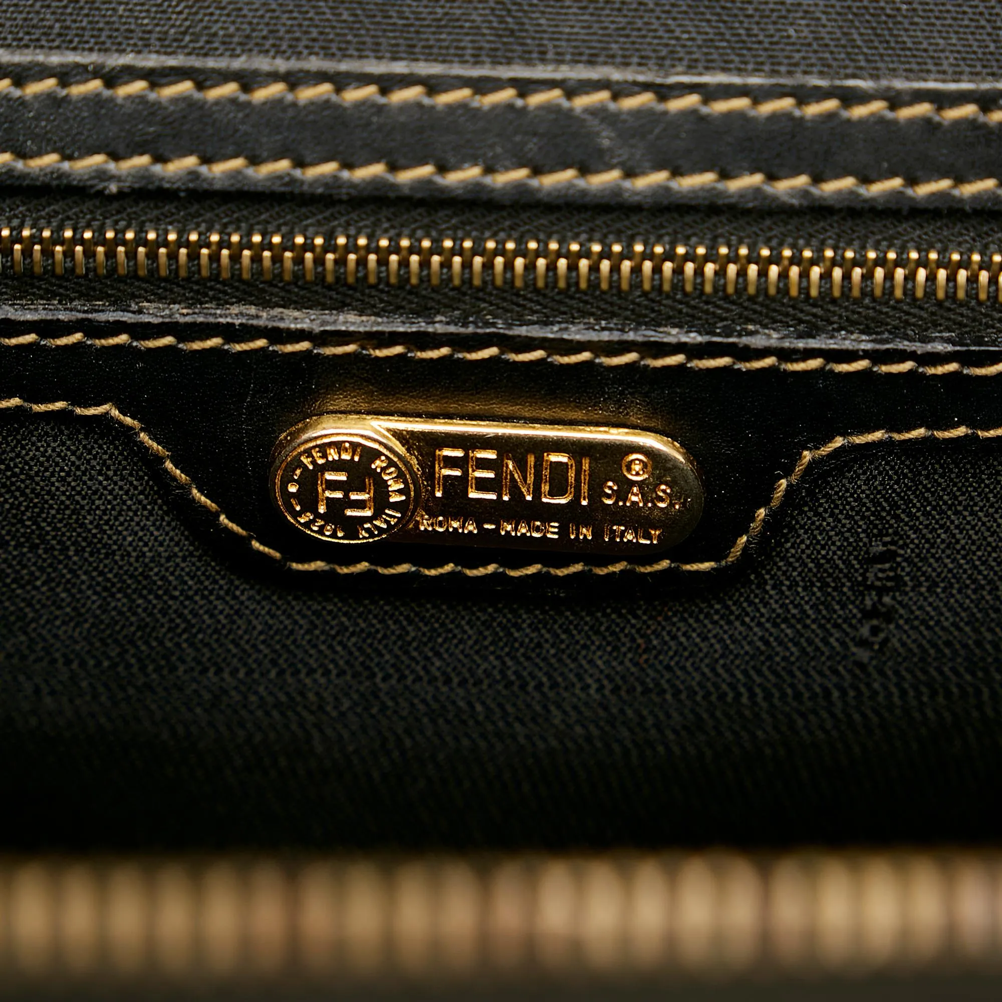 Fendi Pequin Boston Bag (SHG-23973)