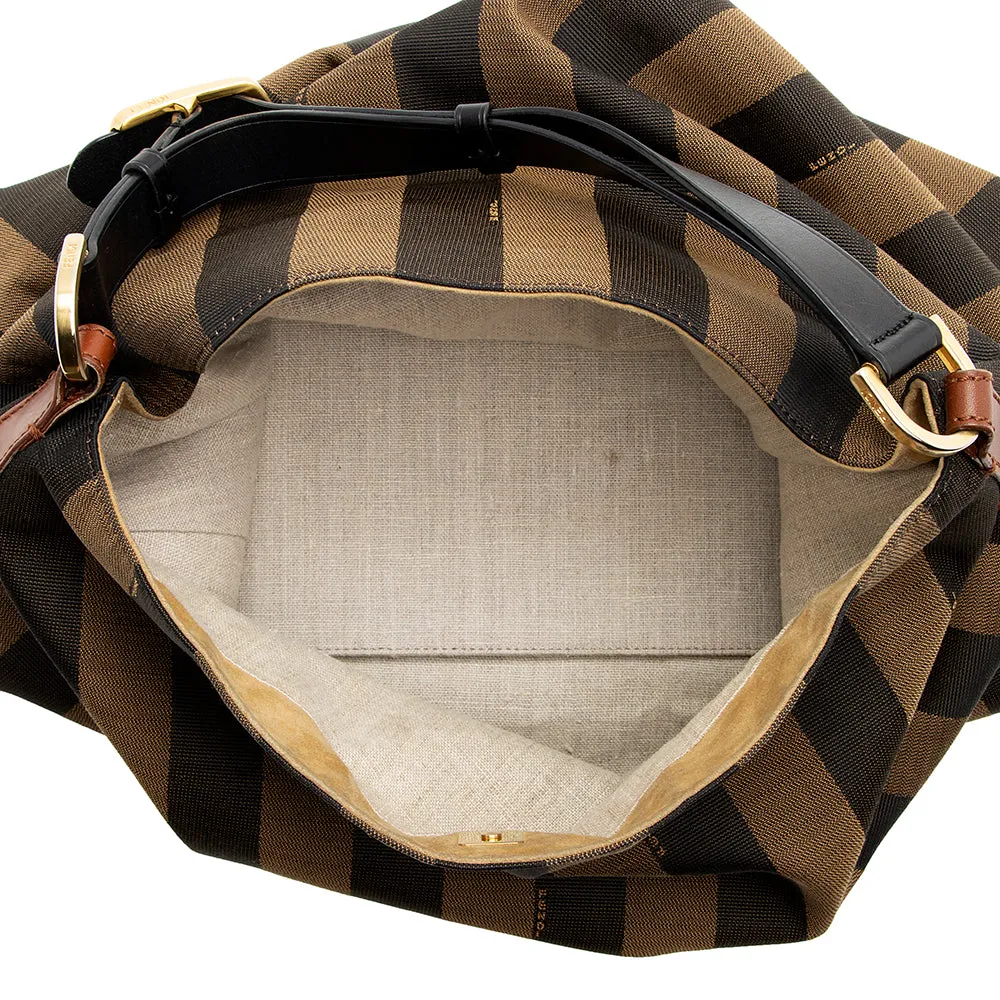 Fendi Pequin Canvas Hobo (SHF-19787)