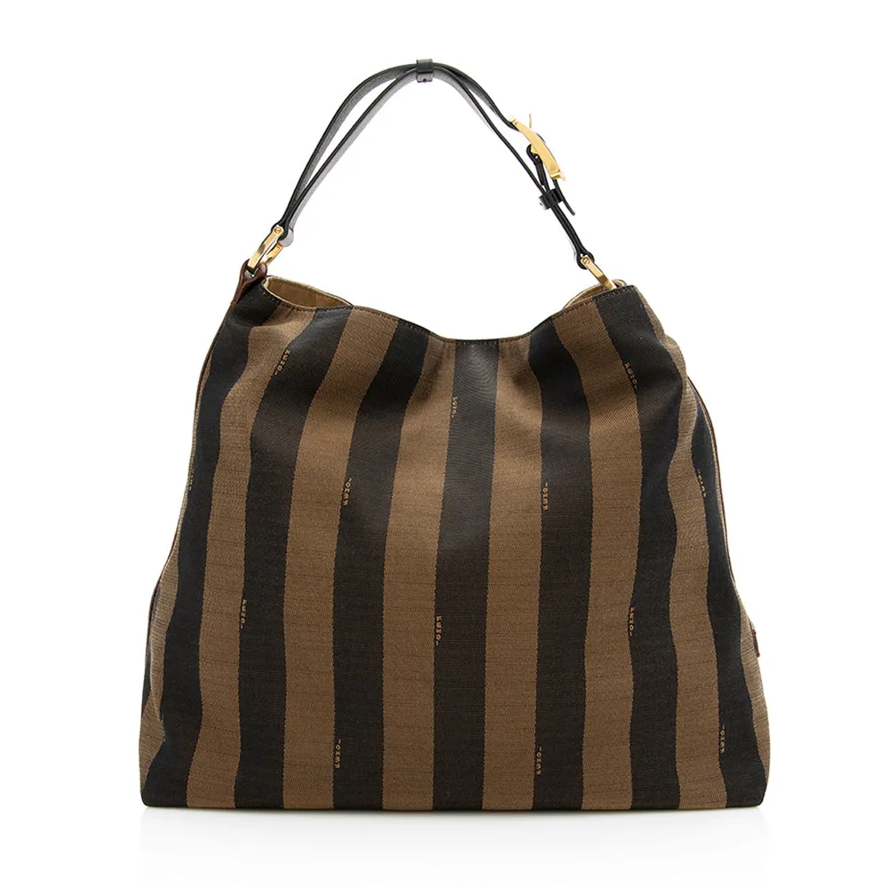 Fendi Pequin Canvas Hobo (SHF-19787)