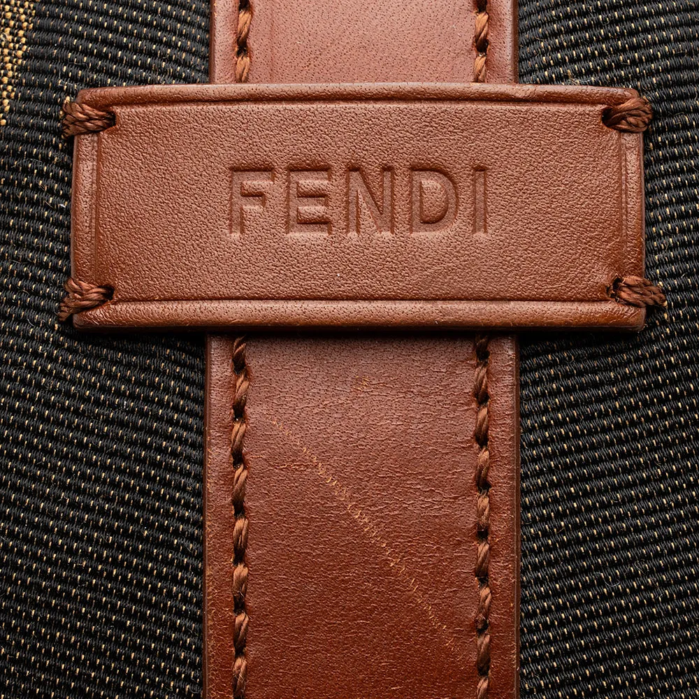 Fendi Pequin Canvas Hobo (SHF-19787)