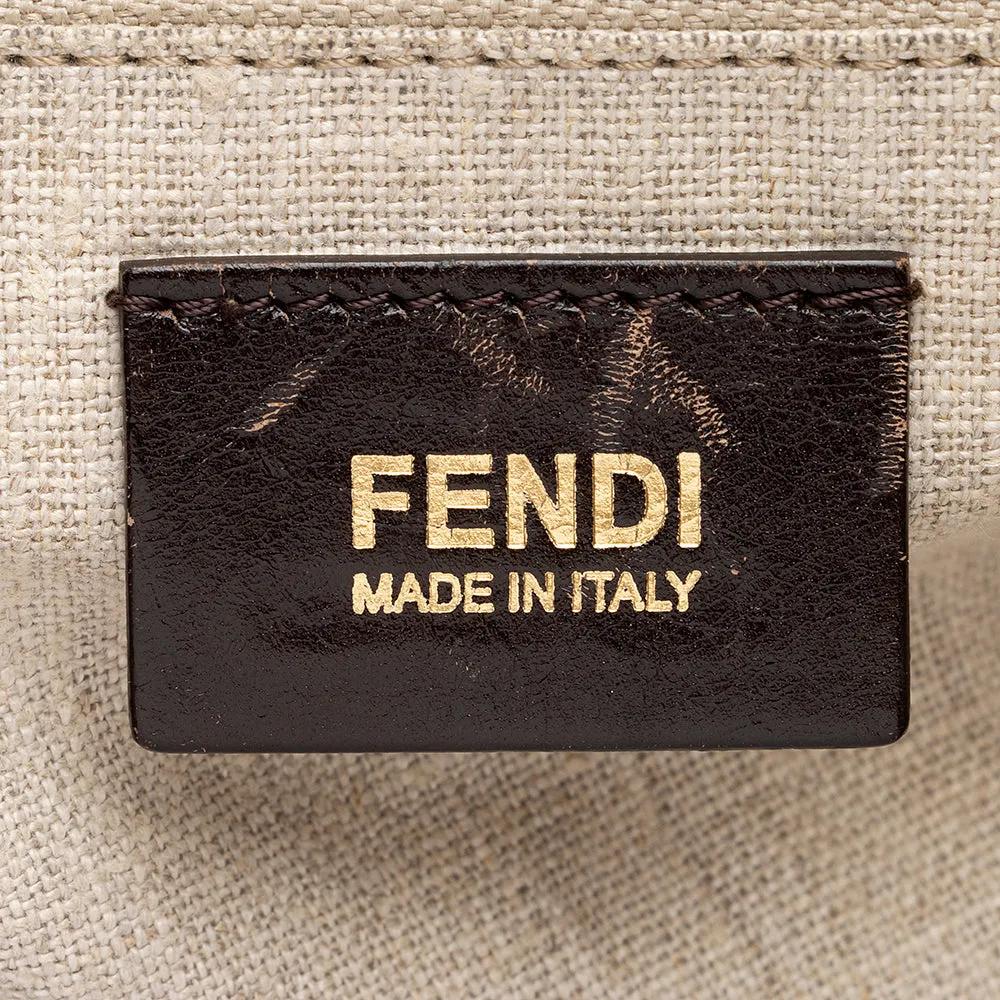 Fendi Pequin Canvas Hobo (SHF-19787)