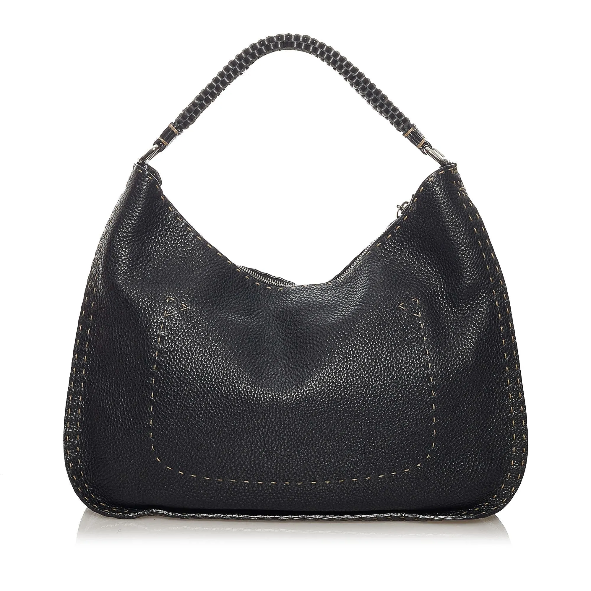 Fendi Selleria Leather Shoulder Bag (SHG-29296)