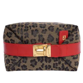 FF Leopard Cosmetic Bag