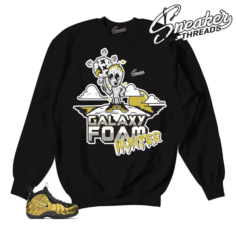 Foamposite Metallic Gold Foam Hunter Sweater