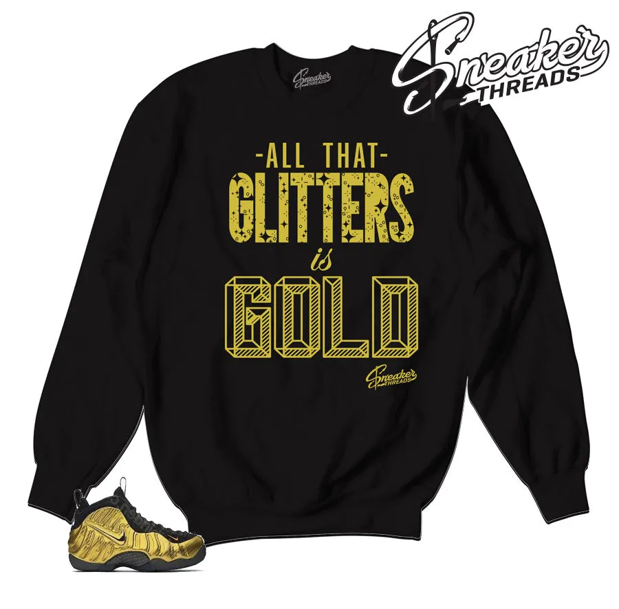 Foamposite Metallic Gold Glitters Sweater