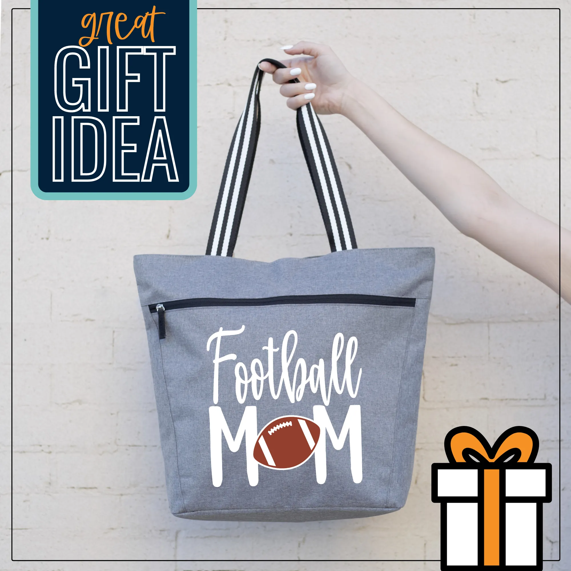 Football Mom Lexie Gray Tote Bag for Moms