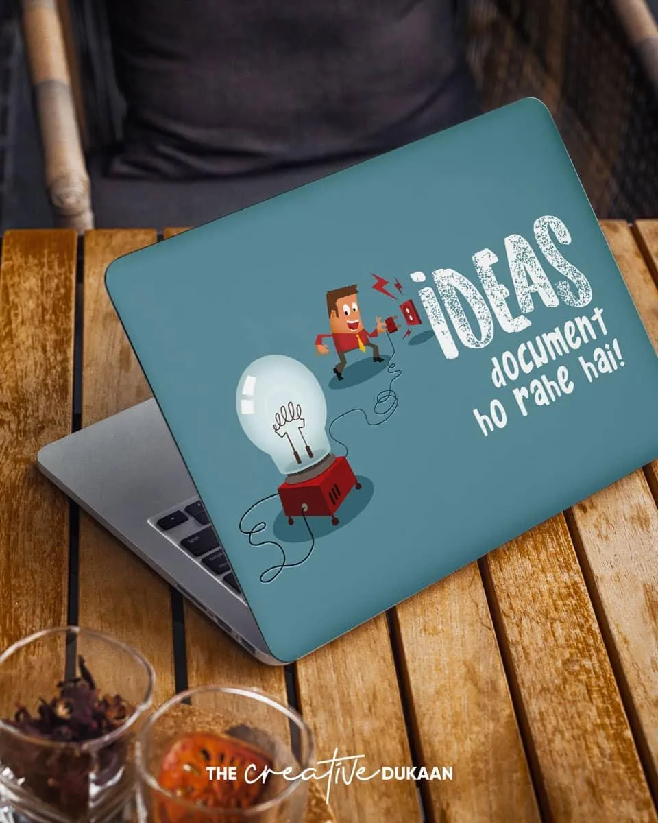 Funny Laptop Skin With The Text Ideas Document Ho Rahe Hai!