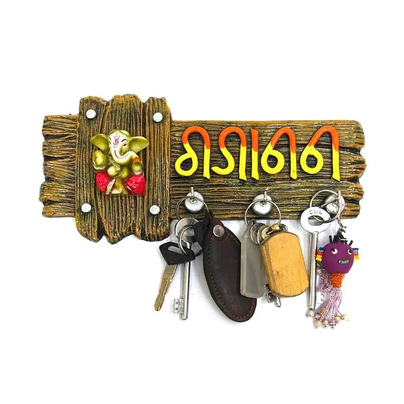 Ganesha Key Holders in Various Abstract Designs unique Gifts Utility Tamrapatra