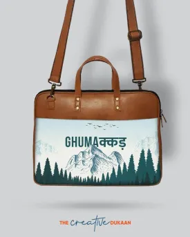 Ghummakad Wanderlust - The Vegan Leather Laptop Bag