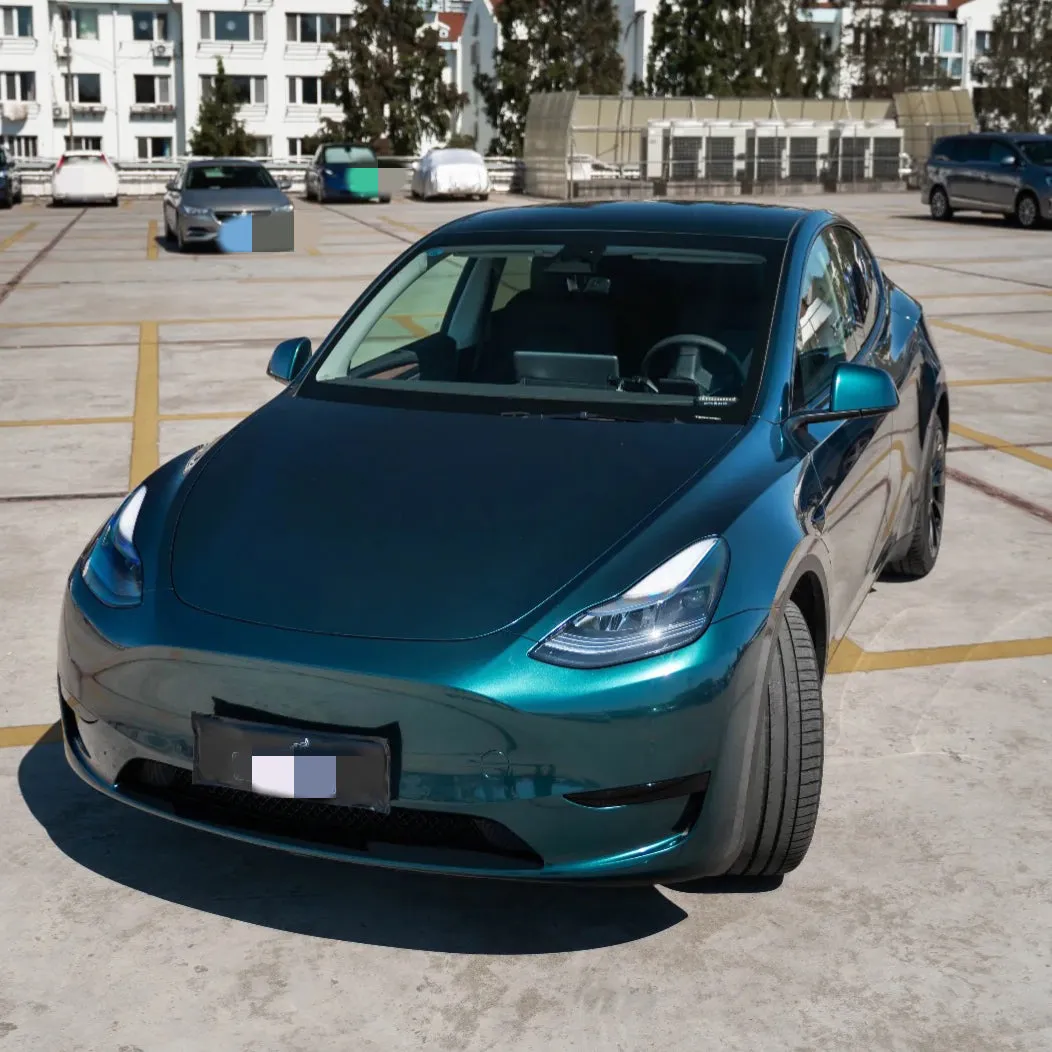 Gloss Metallic British Racing Green Car Wrap