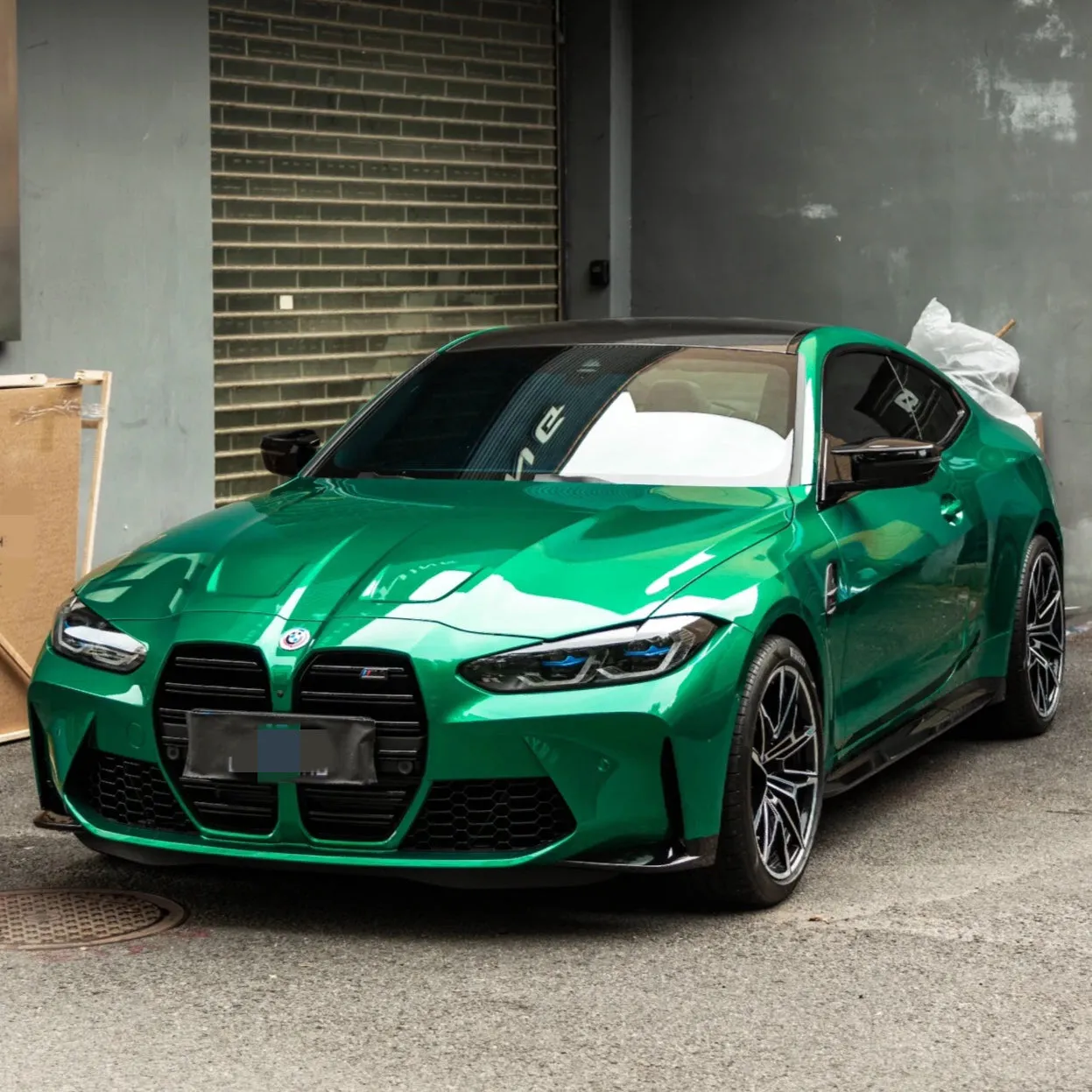 Gloss Metallic Isle of Man Green Car Wrap