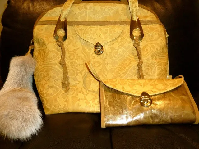 Golden Large Handbag