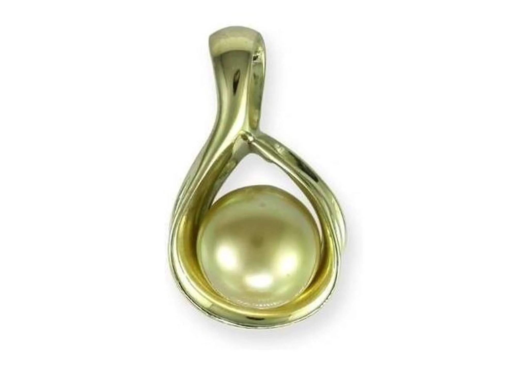 Golden Pearl Pendant, Yellow Gold