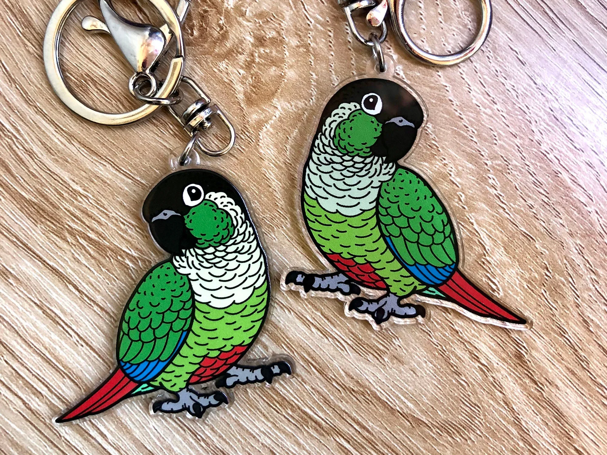 Green-cheeked Conure Keychain