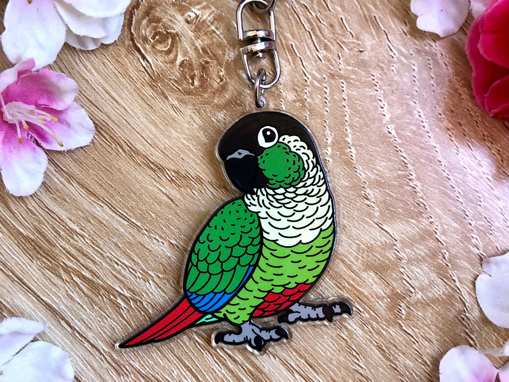 Green-cheeked Conure Keychain