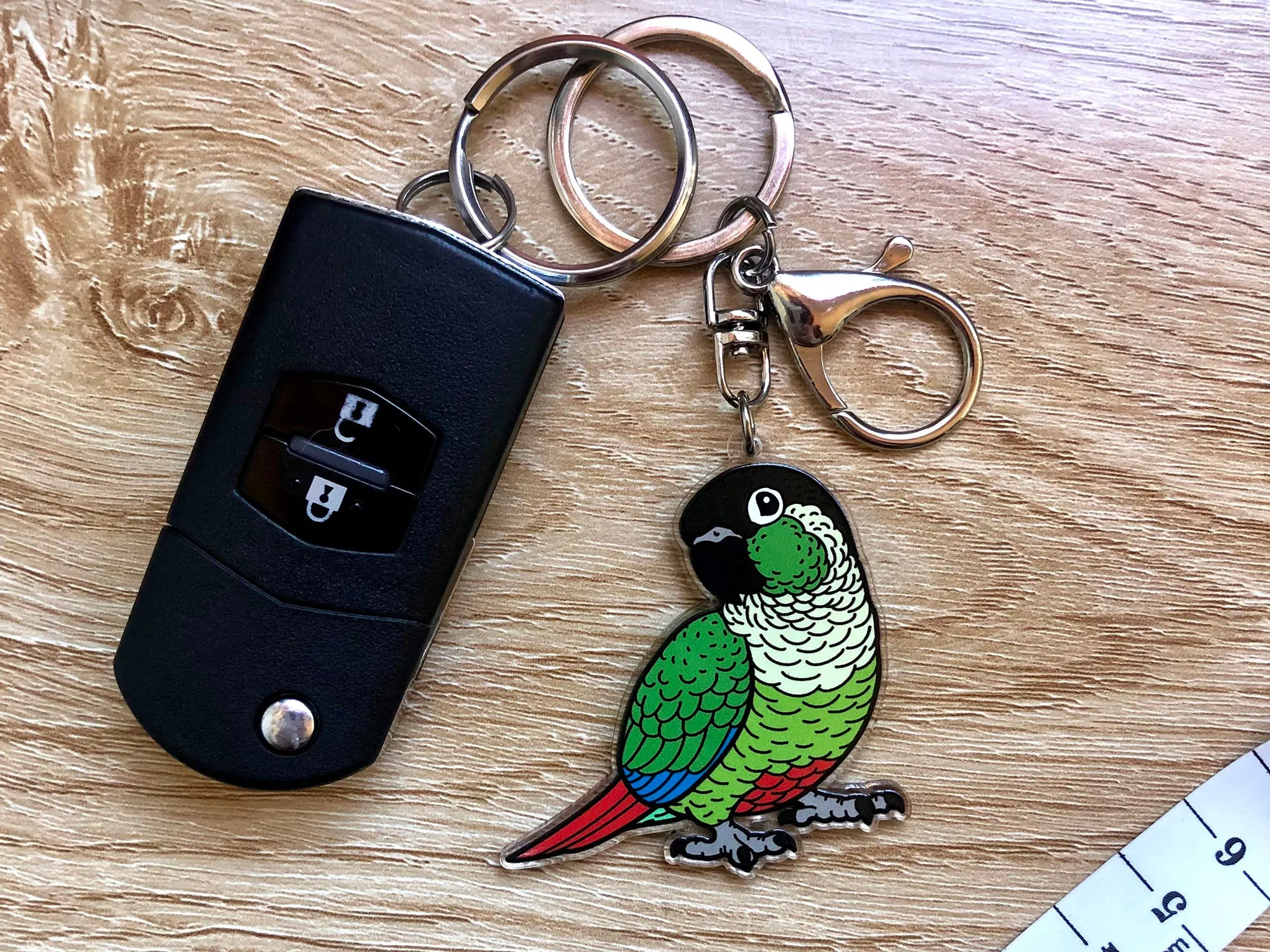 Green-cheeked Conure Keychain