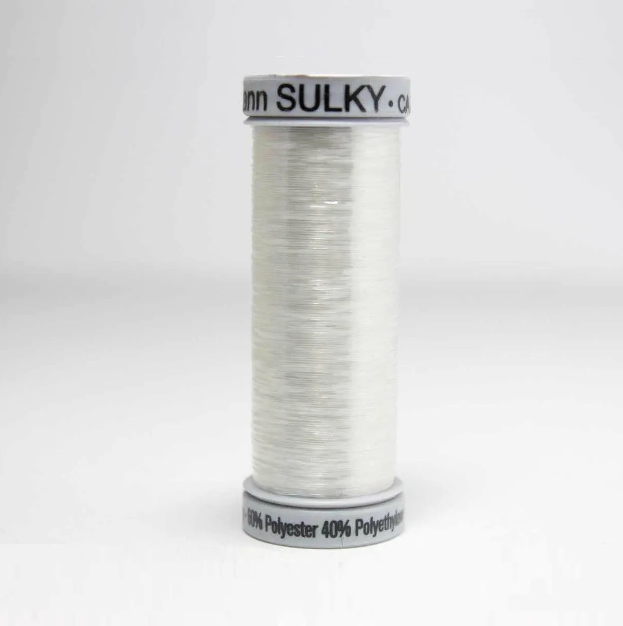 Gutermann Sliver Metallic Embroidery Thread 8021 Clear White