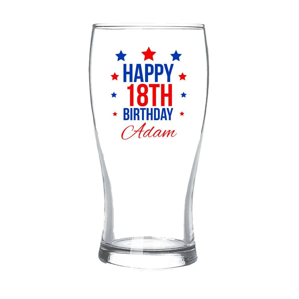 Happy Birthday Standard Beer Glass