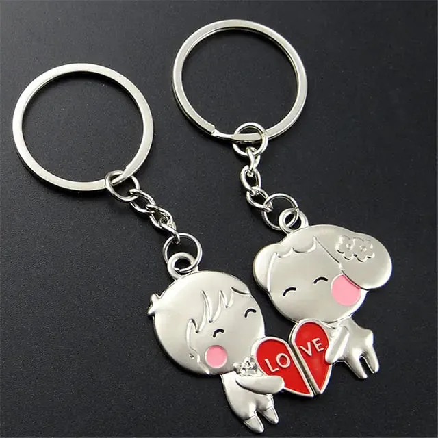 Heart and Key Keychains