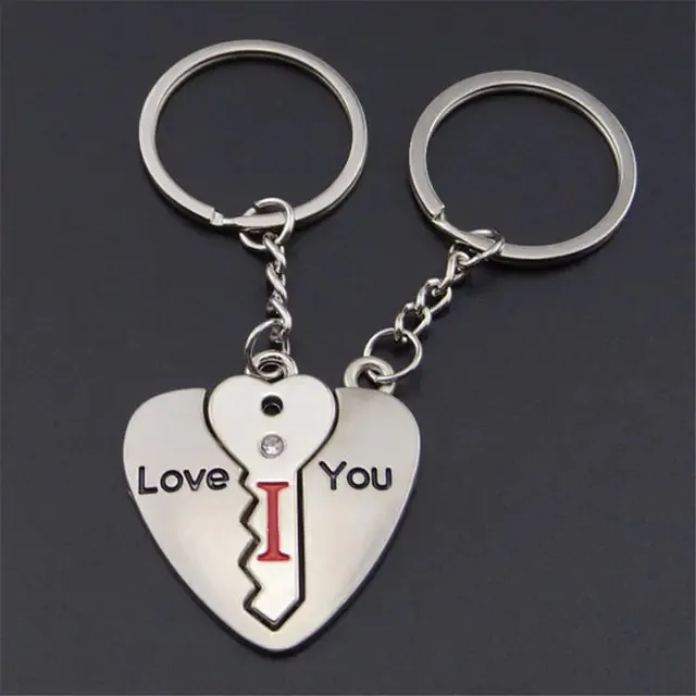 Heart and Key Keychains