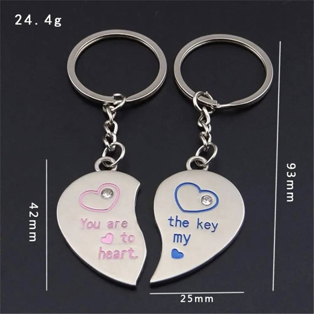 Heart and Key Keychains