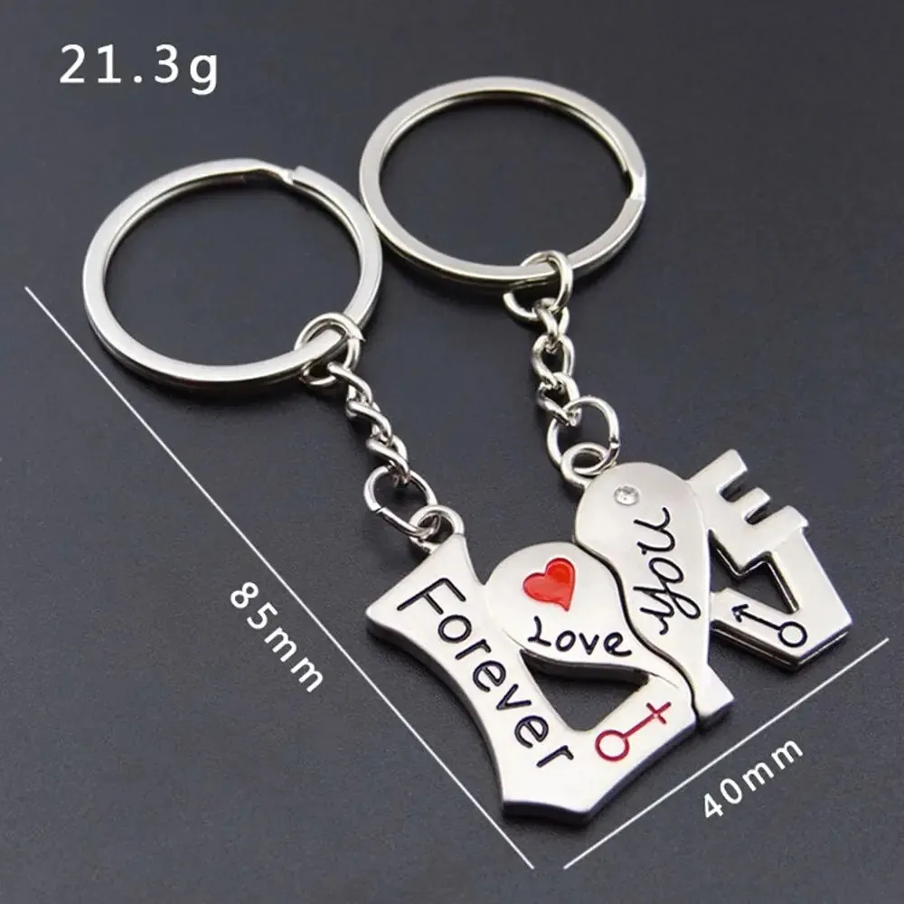 Heart and Key Keychains