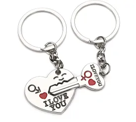 Heart and Key Keychains